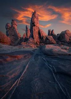 Saudi landscapes sunset