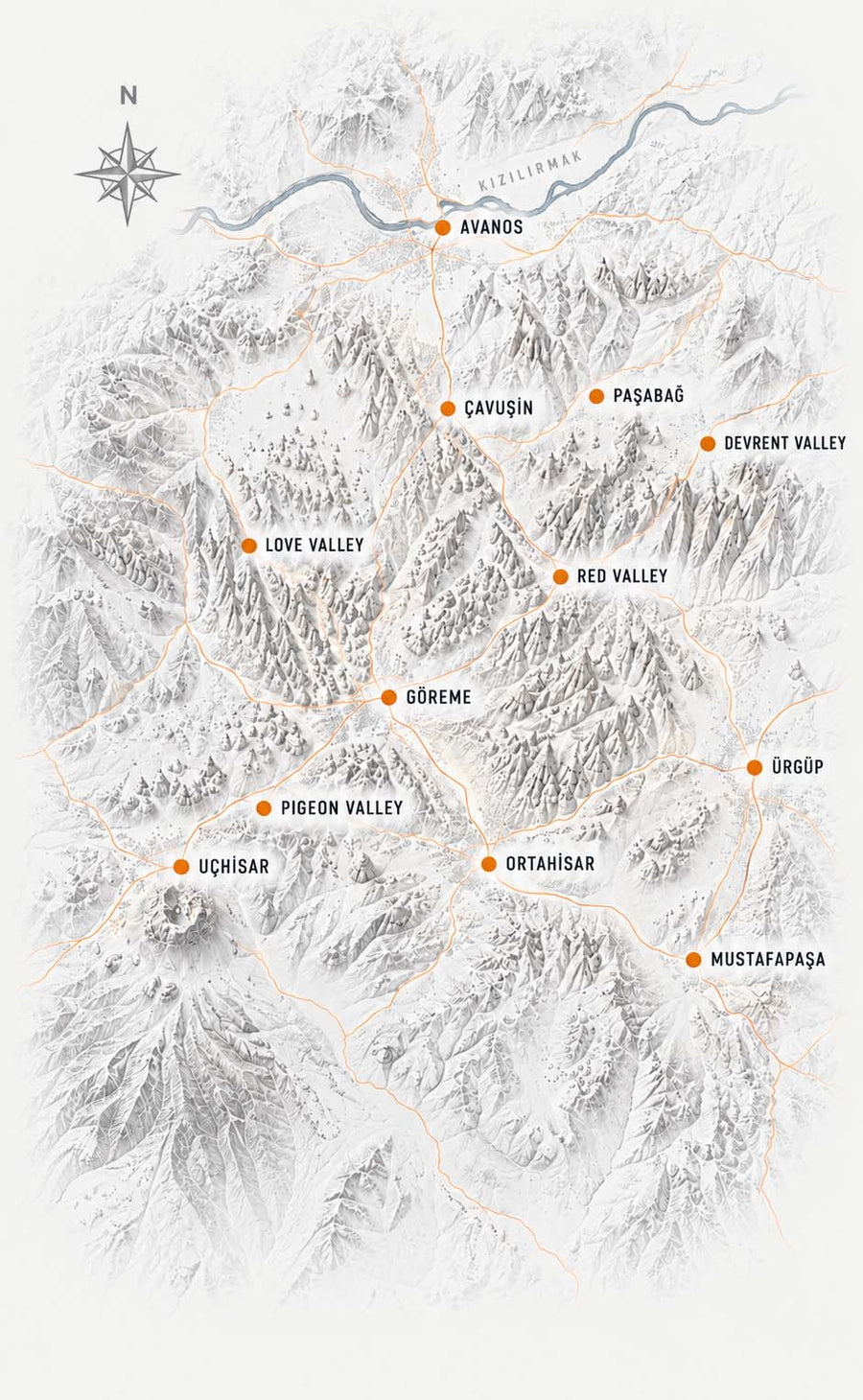 Cappadocia location map
