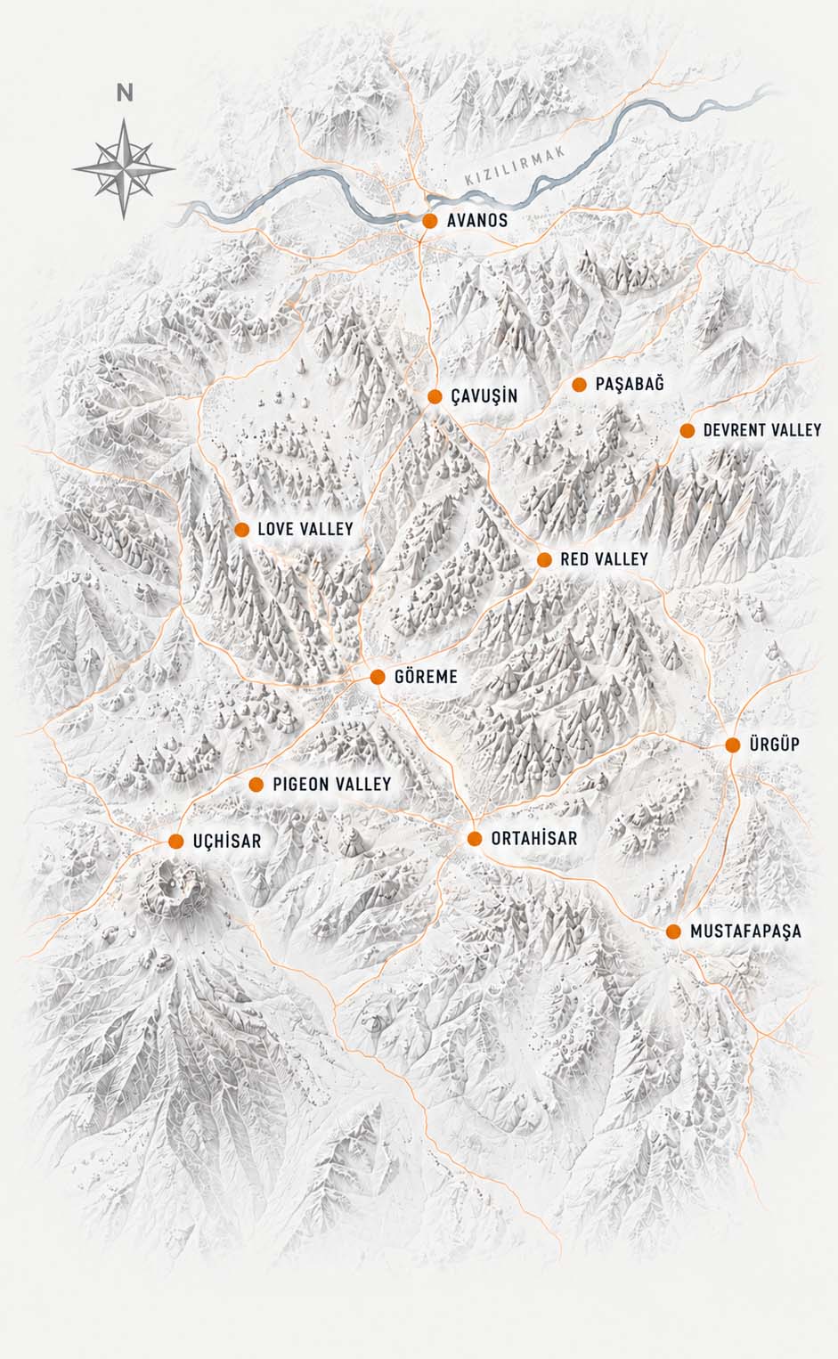 Cappadocia location map