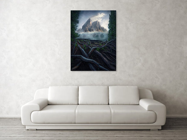 Forest View To the Mountain - Art Print