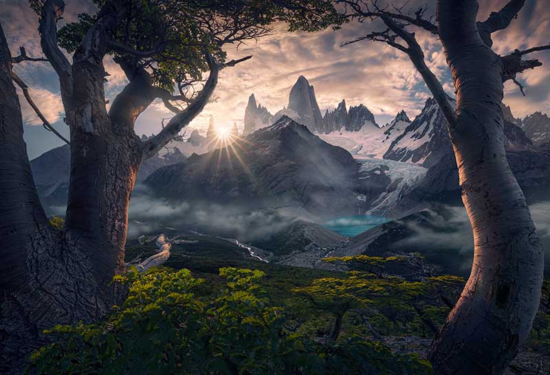 Landscape processed with the tutorial techniques