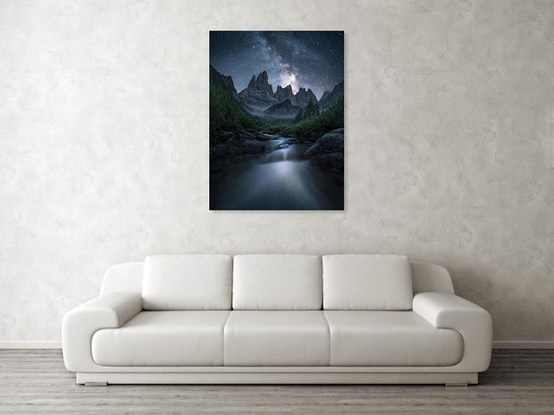 The Mountain Night - Acrylic Print