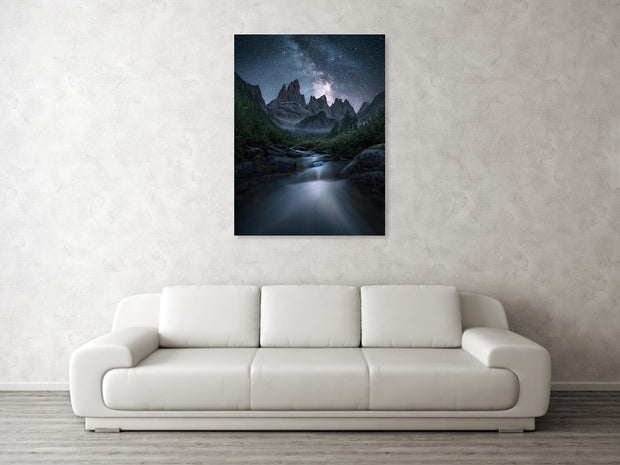 The Mountain Night - Canvas Print