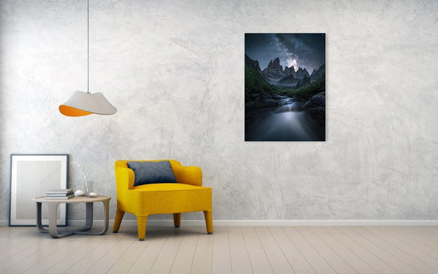 The Mountain Night - Metal Print