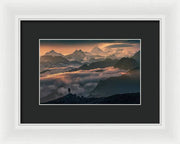 Makalu Sunset - Framed Print