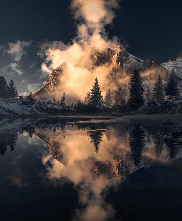 Lago Limides Sunrise Reflection - Art Print