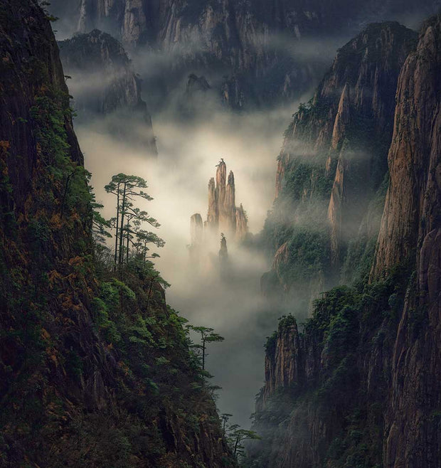 Huangshan canvas print china landscape 