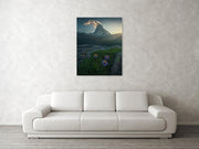 Canvas Print of Matterhorn during summer hanged on wall in living room
