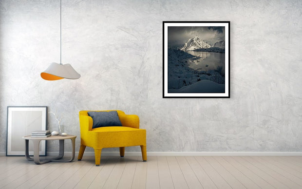 Lofoten Island Winter - Framed Print