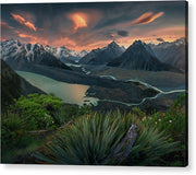 lenticular Sunrise New Zealand - Acrylic Print