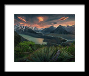 New Zealand Mountain Rivers - Framed Print
