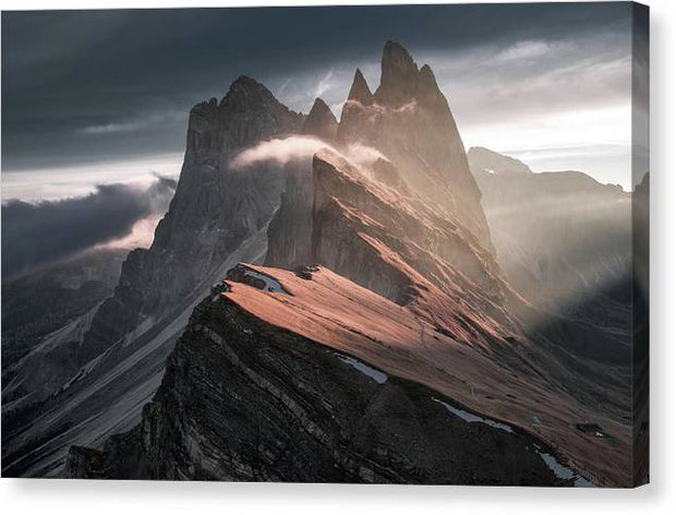 Fall Season Seceda - Canvas Print