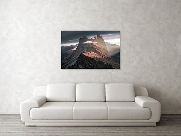 Fall Season Seceda - Canvas Print