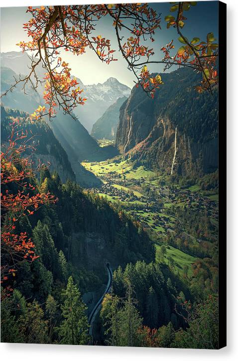 Swiss mountain Railway - Canvas Print