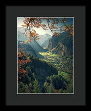 Wengen Autumn - Framed Print