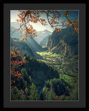 Wengen Autumn - Framed Print