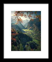 Wengen Autumn - Framed Print