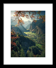 Wengen Autumn - Framed Print