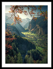 Wengen Autumn - Framed Print