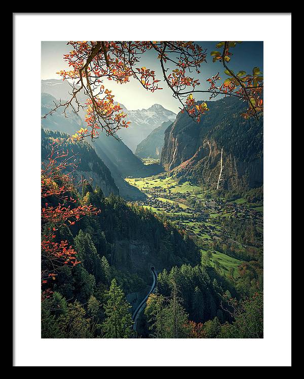 Wengen Autumn - Framed Print