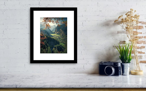 Wengen Autumn - Framed Print