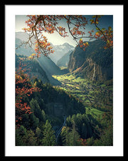 Wengen Autumn - Framed Print