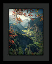 Wengen Autumn - Framed Print