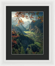 Wengen Autumn - Framed Print