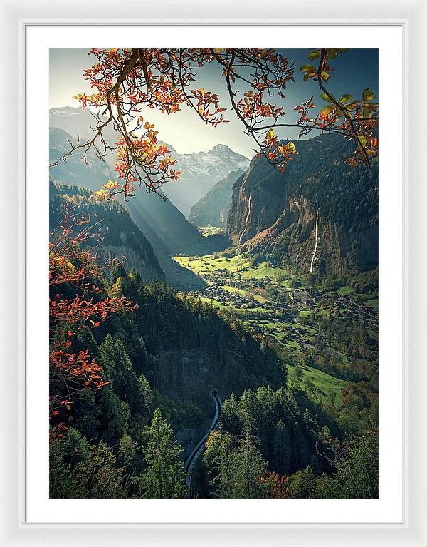 Wengen Autumn - Framed Print