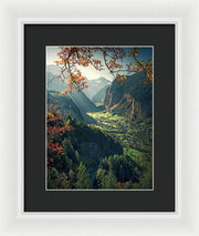 Wengen Autumn - Framed Print