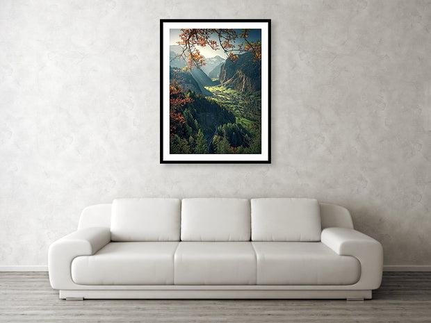 Wengen Autumn - Framed Print