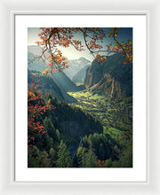 Wengen Autumn - Framed Print