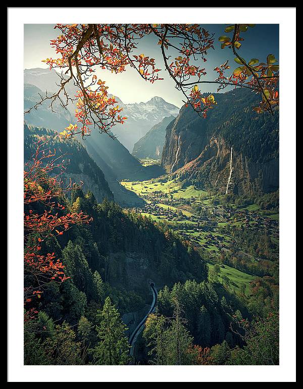 Wengen Autumn - Framed Print