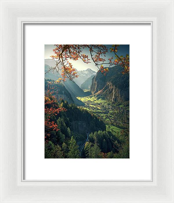 Wengen Autumn - Framed Print