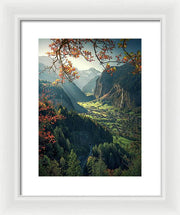 Wengen Autumn - Framed Print