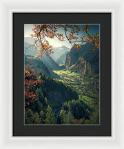 Wengen Autumn - Framed Print