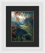 Wengen Autumn - Framed Print