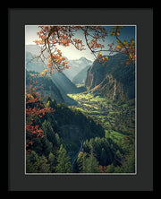 Wengen Autumn - Framed Print