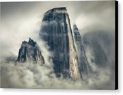 Misty Mountain Tower - Canvas Print