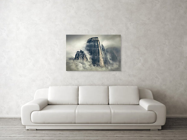 Misty Mountain Tower - Canvas Print