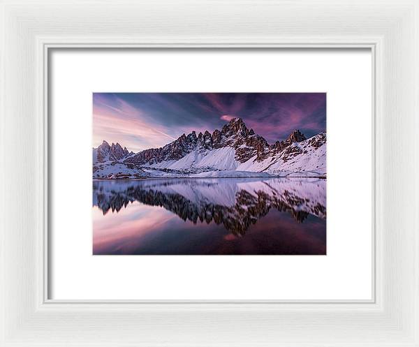 Sunrise Laghi Dei Piani - Framed Print