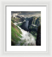 Fjord Norway Summer - Framed Print