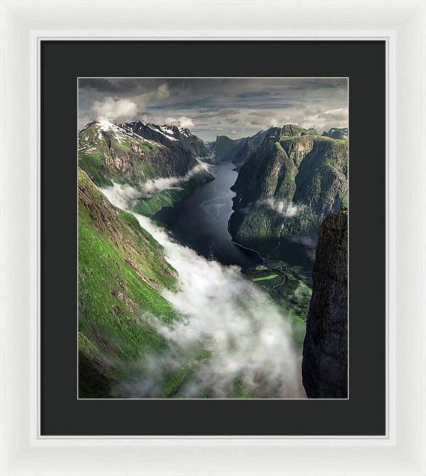 Fjord Norway Summer - Framed Print