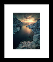 Sunset Lofoten - Framed Print