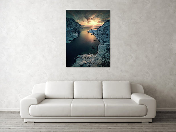 Norway Winter Sun - Canvas Print