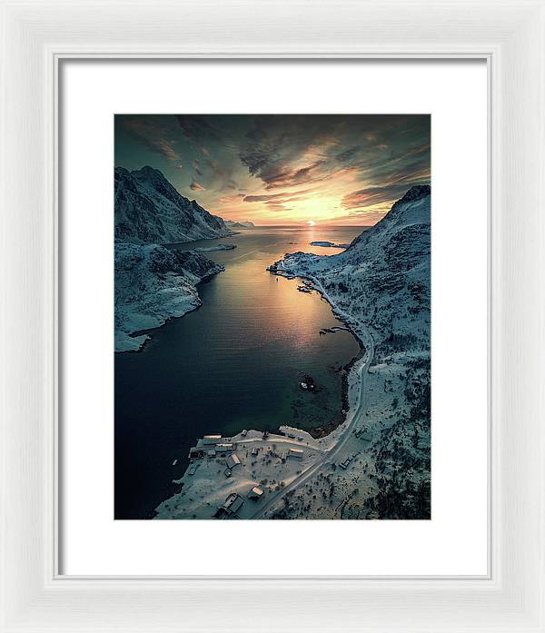Sunset Lofoten - Framed Print