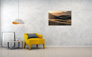 canvas print hanged on wall of death valley sand storm
