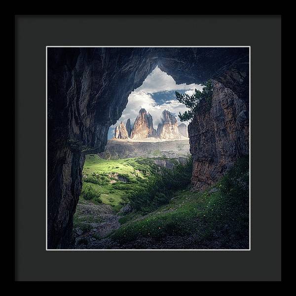 Tre Cime Di Lavaredo - Framed Print