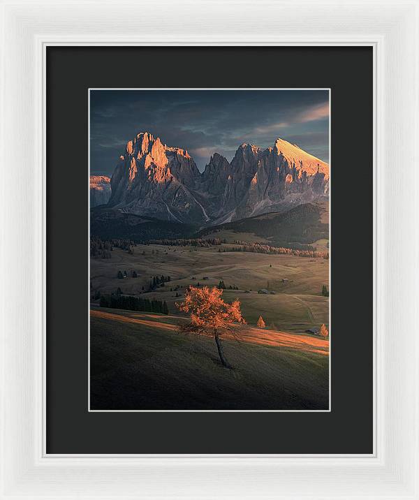 Seiser Alm Autumn - Framed Print