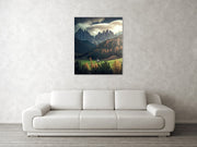 Church in the Mountains - Metal Print